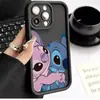 Funda de Teléfono para Pareja de Stitch Linda Más Vendida de Amazon para iPhone 17Pm, Cubierta Protectora de Silicona para Apple 16/15