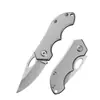 Mini Cuchillo Plegable Acero Completo D2 Acero Inoxidable Cuchillo Hecho a Mano Portátil Cuchillo para Acampar al Aire Libre Defensa Personal Afilado Cuchillo para Frutas