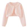 Ropa infantil de primavera y otoño transfronteriza, cárdigan de punto para niñas, abrigo, camisa de aire acondicionado para niños pequeños y medianos, chal de verano fino al por mayor