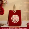 Bolsa de mano para boda, bolsa de regalo, recuerdos, sobres rojos especiales bordados en terciopelo para los novios, colección completa de artículos para bodas