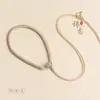 Cordón con Nudo de Diamante Tejido a Mano con Hebilla, Cadena para Colgante, Llavero y Piezas de Accesorio