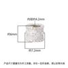 Prata Esterlina S925 Moda Coreana Estilo Ins Contas Cilíndricas Escovadas para Presbiopia Furo Grande Contas de Prata Pulseira Colar DIY Acessórios de Prata