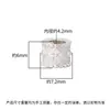 Prata Esterlina S925 Moda Coreana Estilo Ins Contas Cilíndricas Escovadas para Presbiopia Furo Grande Contas de Prata Pulseira Colar DIY Acessórios de Prata