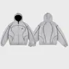 Moda Transfronteriza Europea y Americana Sudadera Holgada Hip-Hop Street Wear Chaqueta Casual con Cremallera y Capucha para Hombre y Mujer Marca de Tendencia 2025