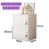 Gabinete Sencillo de Altura Ajustable con Puertas y Cerraduras, Gabinete de Almacenamiento, Archivador, Gabinete de Madera de Combinación Libre, Gabinete para Balcón