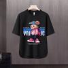 Nova camiseta de manga curta masculina verão coreano estilo moderno simples meia manga top Hong Kong estilo frouxo casual moda marca t-shirt