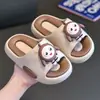 Fiesta Eggboy Nuevas Pantuflas Infantiles para Uso en Interiores, Lindo Diseño de Dibujos Animados de Verano para Niñas, Suela Suave Antideslizante para Baño de Niños