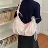 Bolso cruzado coreano dulce y moderno con lazo, nuevo diseño plisado, gran capacidad, adecuado para ir al trabajo y viajar