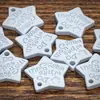 Etiquetas de Costura para Ropa de Estrella de Cinco Puntas Colorida de Dibujos Animados Botones Ropa de Muñeca Manualidades DIY Cintas para el Cabello Pulseras Collares Decoraciones