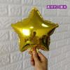 Lugar para Fiesta de Cumpleaños Decoración para Evento de Boda Arreglo de Escena Estrellas Amor Flores en Forma de Corazón Notas Globos de Película de Aluminio