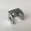 Conjunto Completo de Accesorios para Barandilla de Acero Zincado Base de Fijación Soporte Lámina de Hierro Cubierta Ovalada Soporte en Forma de Z Cubierta Decorativa Valla Sin Soldadura