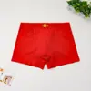 Calzoncillos Boxer Rojos para Hombres en su Año Zodiacal, Calzoncillos Boxer Rojos Festivos para Boda, Pantalones Rojos, Tallas Grandes