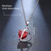 Elle Mosha, fábrica que suministra collares de corazón de circonita cúbica de platino, de moda japonesa y coreana, regalo para bodas, lote completo.