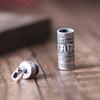 Pie de Rey Ciervo Dorado Plata Vintage Colgante Abrible Sánscrito Caja Gazu Maldición Shurangama Colgante de Joyería de Plata para Hombres y Mujeres
