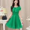 Gongyu Weng Verano Nuevo Hombro Lazo Gasa Vestido de Mujer Vestido de Hada Falda Elegante Moda