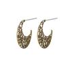 Pendientes de engranajes exagerados europeos y americanos para mujer, estilo étnico vintage, con espirales y aleación antigua.