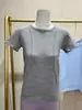 Camiseta Esportiva de Verão Personalizada de Manga Curta para Fitness Feminino, Top Justo de Secagem Rápida para Treinamento Profissional de Pilates e Yoga