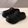 Zapatillas Baotou de Nuevo Estilo para Mujer, Suela Gruesa, Transpirables, Zapatos Birkenstock para Exterior, Antideslizantes, Ligeras, Impermeables, Pantuflas Suaves sin Cierre
