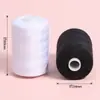 Venta al por mayor del fabricante 10 rollos por caja Hilo de coser para uso doméstico, Hilo de coser a mano de colores para reparar ropa y pantalones, Hilo de poliéster