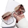 Gafas de Sol de Gradiente de Alta Gama para Conducir para Mujeres que Resaltan el Rostro, Sol Pequeño, Gafas Anti-UV, Gafas de Sol, Estilo de Verano, Montura Grande, Celebridad de Internet