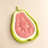 Toalla de mano de vellón de coral con forma de fruta transfronteriza, colgante, engrosada, absorbente, para cocina, baño y niños