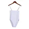 Estilo Nuevo de Comercio Exterior Europeo y Americano para Mujer Sexy Color Sólido Ajustado Tirantes de Top Plano Mono Base Chaleco Pequeño Envoltura de Pecho Ropa Interior