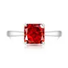 Anel de Cubo de Açúcar com Corte Flor de Gelo de Pedra Colorida Mais Vendido no Tiktok para Mulheres, Diamante de Alto Carbono Super Brilhante, Anel Banhado a Ouro, Transmissão ao Vivo, Dropshipping de Peça Única