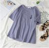 Camiseta de manga corta estilo Hong Kong bf Strange Flavor Loose Student Mori Super Fire cec 2021 para mujer, de media manga, estilo funerario moderno.