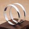 Pulsera de Plata para Hombre y Mujer de 999 Pies, Abierta, Engrosada con Sutra del Corazón, Regalo para Novia, Día de la Madre, Joyería de Plata