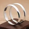 Pulsera de plata pura 999 para hombre y mujer, abierta, brillante, engrosada, con el Sutra del Corazón, para novia, regalo del Día de la Madre, regalo de joyería de plata
