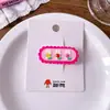 Nuevo Pasador de Flores para Niños Accesorios para el Cabello de Niñas Pasador para Niña Pequeña de Principios de Primavera Lindo Pasador para Flequillo de Bebé Pinza BB