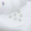Chapado en Oro de 18K Flor de Copo de Nieve Flor Base Perla Hueca Tapa de Perla Accesorios para Joyería DIY Pulsera Perla Venta al por Mayor