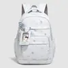 Mochila versátil estilo coreano com alto apelo estético, mochila de estudante para o dia a dia estilo ins japonês para mulheres, mochila leve de viagem