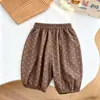 Conjunto de Verano para Niñas con Dibujos de Cachorros de Manga Corta Conjunto Casual para Salir para Bebés con Pantalones Retro de Lunares Anti-Mosquitos