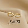 Fivela de orelha simples Pure Tremella Bone Nail Anel de orelha feminino Pequeno design de anel de orelha Brincos de anel de orelha 2022 Nova moda