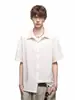Camisas Retro de Manga Corta Estilo Old Money para Hombres y Mujeres, Camisas Texturizadas de Verano de Moda, Tops Casuales de Calle para Parejas
