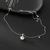 Nalan Plata S925 Exquisito Estilo Ins Cadena de Estrellas Tachonada de Diamantes Collar Romántico Pequeño Universo Concha Perla Planeta Collar Y02494