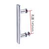 Puerta de Vidrio Manija de Acero Inoxidable Manija de Puerta Manija de Baño Manija de Puerta de Cabina de Ducha Manija en Forma de L para Baño
