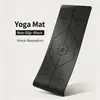 Esterillas de yoga de PU, mismo estilo, transfronterizas, antideslizantes de goma, directo de fábrica, venta al por mayor en lotes pequeños, hechas a medida, naturales, para uso en casa, esterillas de fitness