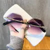 Nuevas Gafas de Sol Sin Marco Multilado Estilo Coreano Modernas Cara Redonda Retro Estilo Harajuku Gafas de Sol Personalizadas Modernas Envío Gratis C