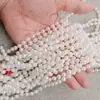 Partículas soltas de pérola com furos pulseira DIY chapéu de sol joias contas redondas luzes coloridas roupas gota d'água fio cortina pendurada partículas