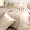 Ins High-grade Silk Bedding Summer Light Luxo nu roupa de cama Four-piece Bed Sheet Quilt Cover Bed Cover