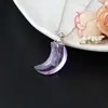 Botella de Cristal Morado, Botella de Cabello Fetal, Botella de Perfume con Aceite Esencial Incrustada de Diamantes, Collar, Tapa Retorcida, Botella Recargable, Colgante, Regalo de Cumpleaños