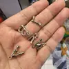 Accesorios de Colgante con Forma de Bambú de Cobre de Venta Más Exitosa en Exportación Europea y Americana, Sencillos y Elegantes, Accesorios de Joyería Versátiles