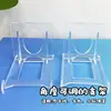 Suporte de Exibição de Cartas Móvel Ins Idol, Ornamento de Decoração Transparente para Mesa, Suporte de Madeira Estilo Japonês para Cartas Rígidas
