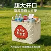 Caja de Almacenamiento para Coche de Conejo Fresa de Dibujos Animados, Organizador Portátil Reforzado para Maletero para Snacks y Juguetes, Cesta de Almacenamiento Plegable