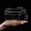 Caja Pequeña de Plástico de Grado Alimenticio Cuadrada Transparente a Prueba de Polvo Caja de Almacenamiento Acrílica para Figuras con Tapa Ps Caja de Dulces para Boda