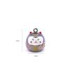Campana de agua con sonido de gato de la suerte de ensueño estilo imperial japonés Shou para la fortuna y oración por la fortuna Campana de agua con sonido de gato para teléfono móvil, decoración colgante para llaves