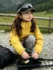 Chaqueta cortavientos para niña de doble cremallera de comercio exterior, nueva chaqueta elegante de otoño 2026, ropa infantil de moda, chaqueta de montañismo