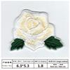 Processamento de bordado mais vendido bordado de rosa florzinha vermelha patch de tecido atacado patch de bordado fabricação de flores bordado computadorizado